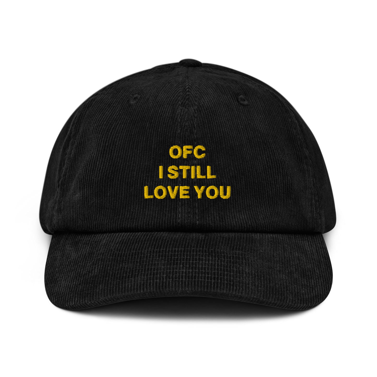 ofc i still love you corduroy hat?